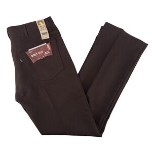 NWT NOS Vintage Levi's 517 Boot Cut Pants Mens 40x34 Brown Gold Tab Polyester